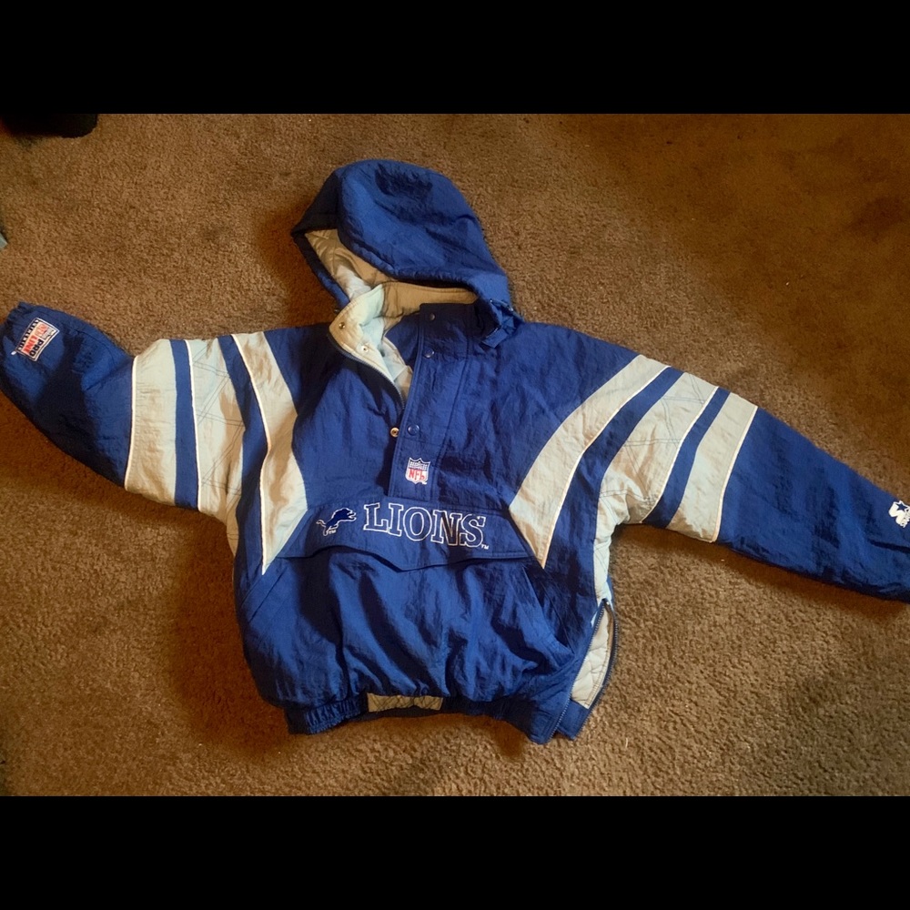 Detroit Lions Starter Jacket pullover size Large